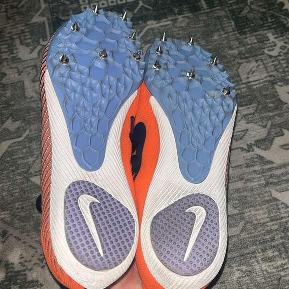 Nike women’s Zoom Rival M 9 Bright Mango spiked running shoes size 7.5 - Picture 8 of 10